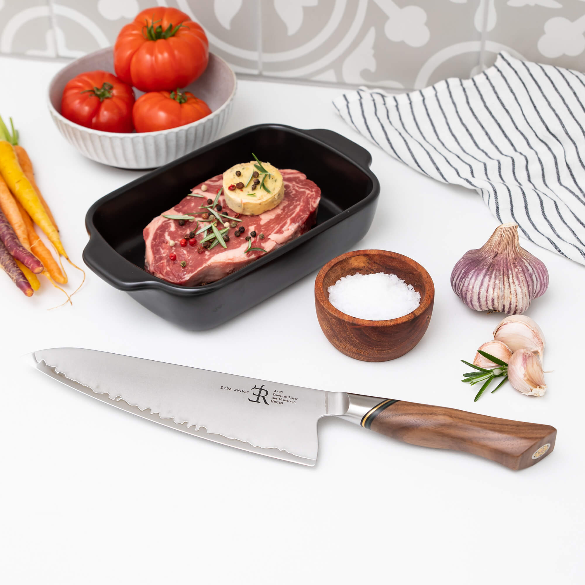 Ryda Knives A30 Professional Chef Knife 20.5cm