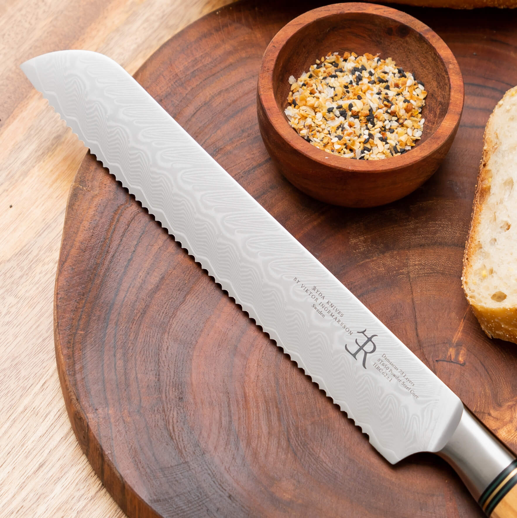 Ryda Knives ST650 Powder Steel Bread Knife 22.8cm