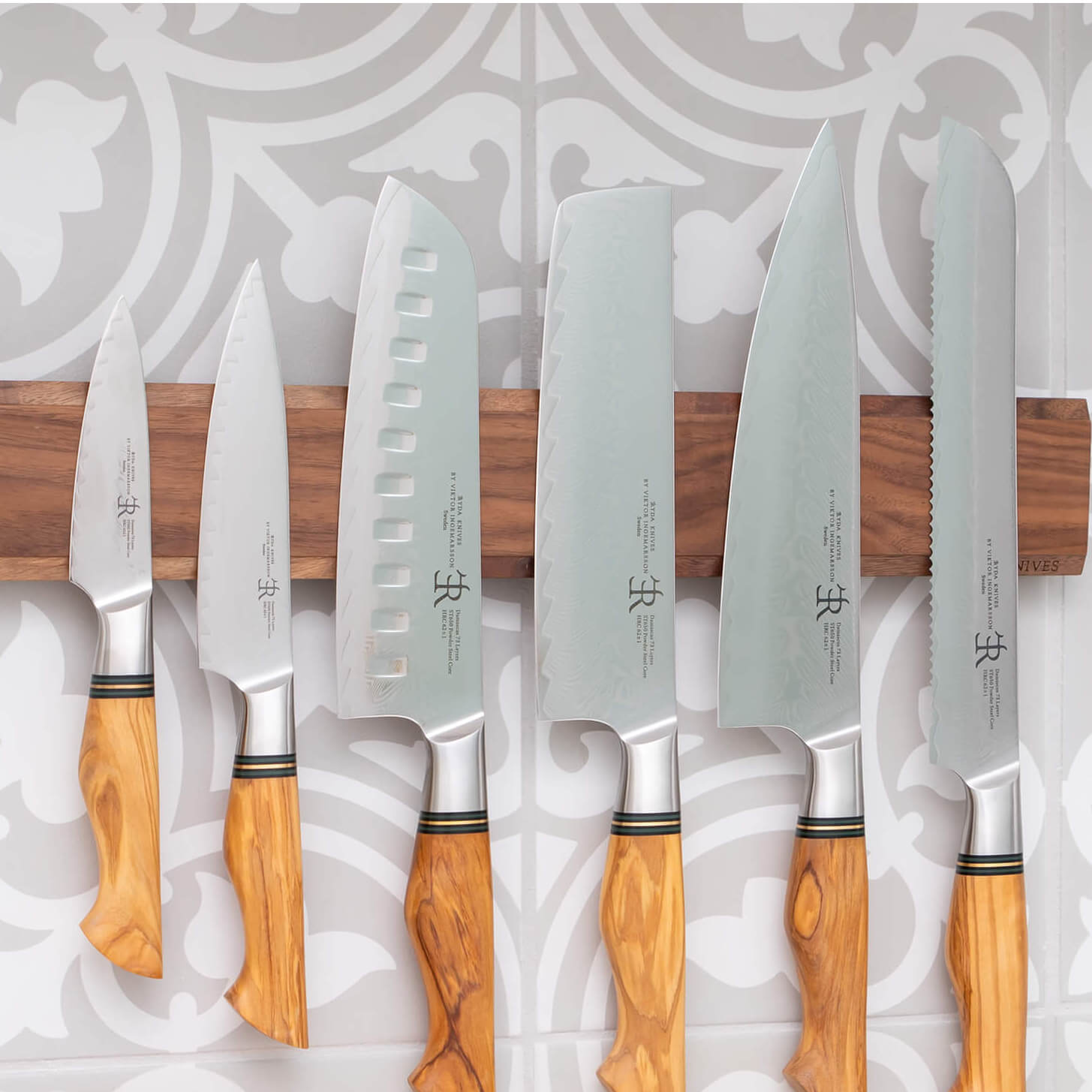 Ryda Knives ST650 Powder Steel 7 Pc Knife Set