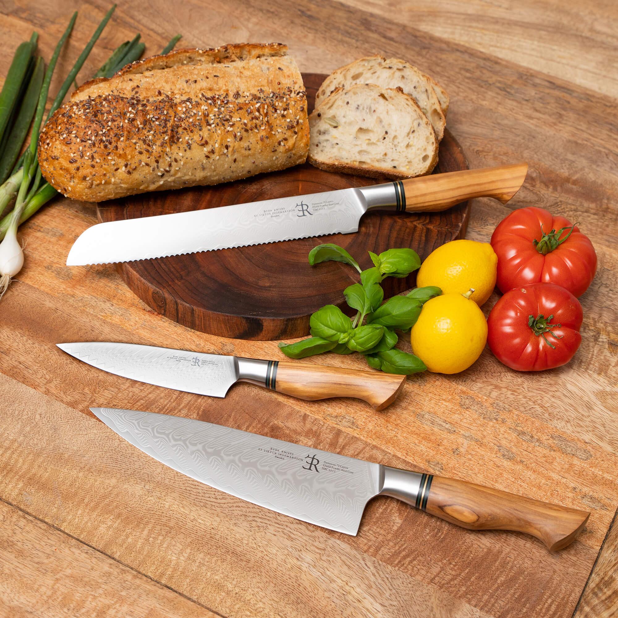 Ryda Knives ST650 Powder Steel Bread Knife 22.8cm